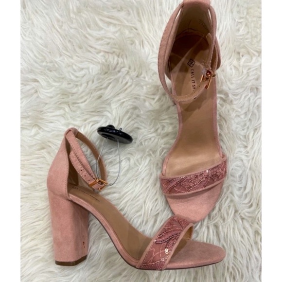 New with Tags Call it Spring Pale Pink Block Heels
